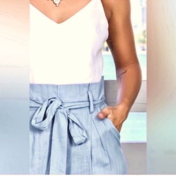 NWT BLUE JUMPSUIT WITH POCKETS Size Small - Picture 2 of 12